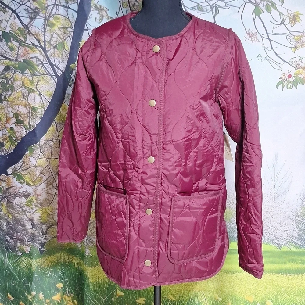 NWT deep ruby XSmall all weather coat